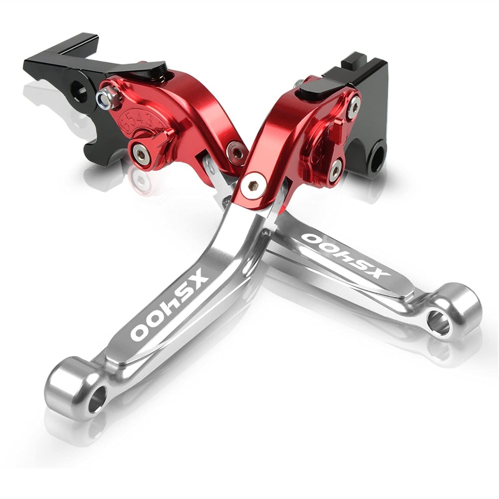 Per YAMAHA XS400 XS400C XS400D 1978-1979 Accessori Moto Leve Frizione Freno Estensibili Pieghevoli Regolabili In Alluminio CNC Leva Della Frizione Del Freno (Colore : 12)