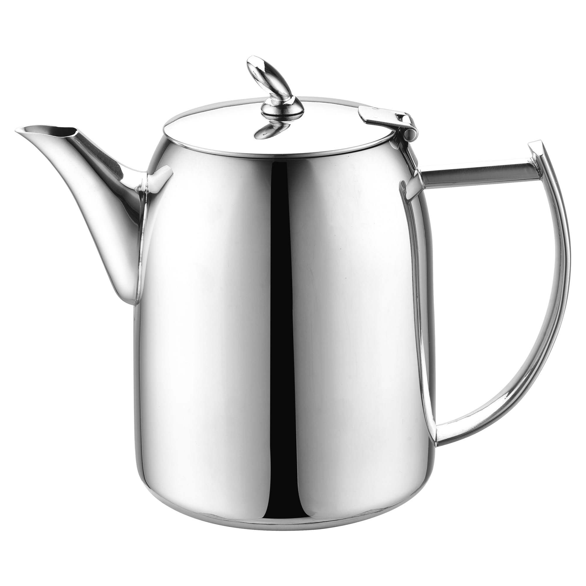 Café Olé Chatsworth Coffee Pot for 3-4, 32oz (910ml) Mirror Polished Stainless Steel