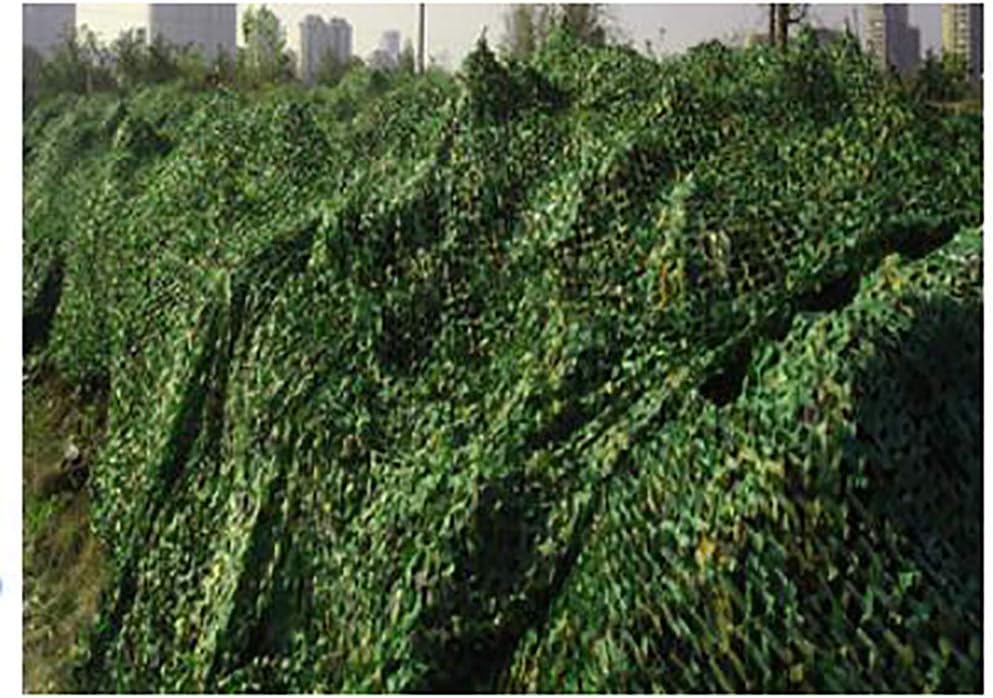 迷彩ネット 陸軍迷彩 ウッドランドネット,日焼け止めネット キャンプ用迷彩ネット 狩猟用 狩猟用射撃 隠れ軍用-緑 1.5x20m(