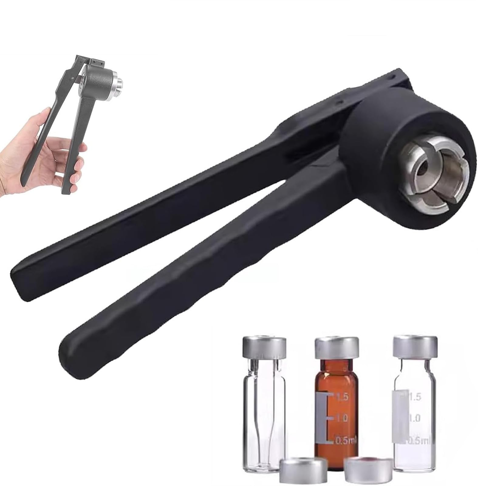 Fermeture précise en acier inoxydable avec la sertisseuse de parfum manuelle 8-32 mm