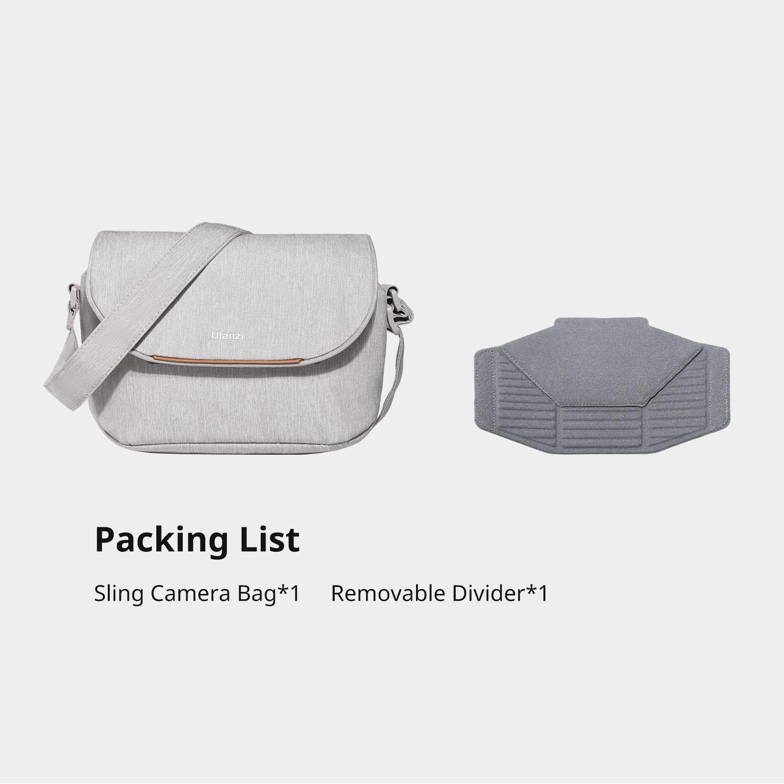 ULANZI Kameratasche, SLR/DISR Fototasche Professionell, Crossbody Fotografie Kleine Tasche Mode, Umhängetasche für Frauen und Männer Kompatibel für Sony Canon Nikon Wasserdicht Leichtgewicht
