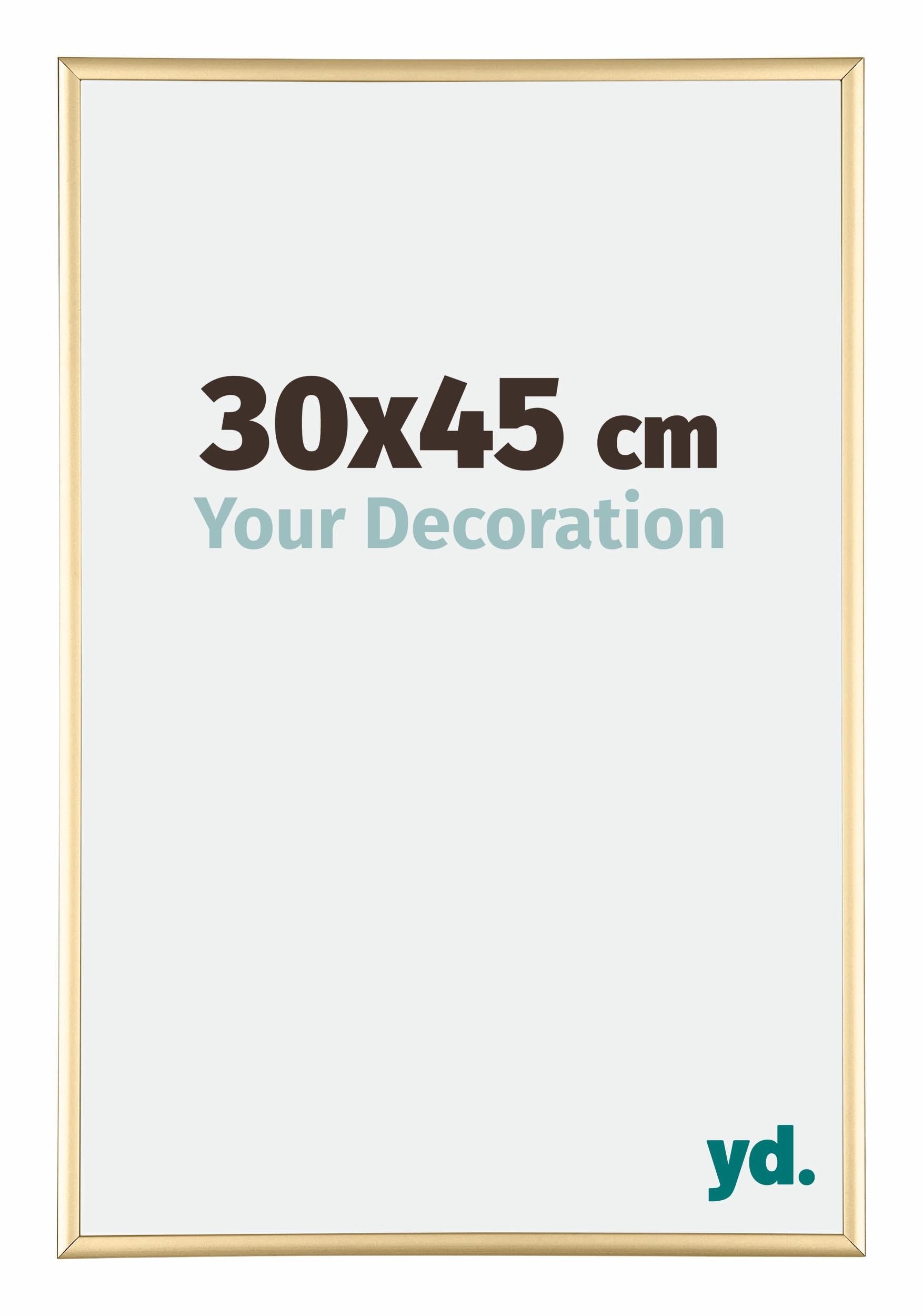 Your Decoration - Picture Frame 30x45 cm - Gold - Decorative Wall Frame in Aluminium with Antireflection - Frame 30x45 - Kent — image 1