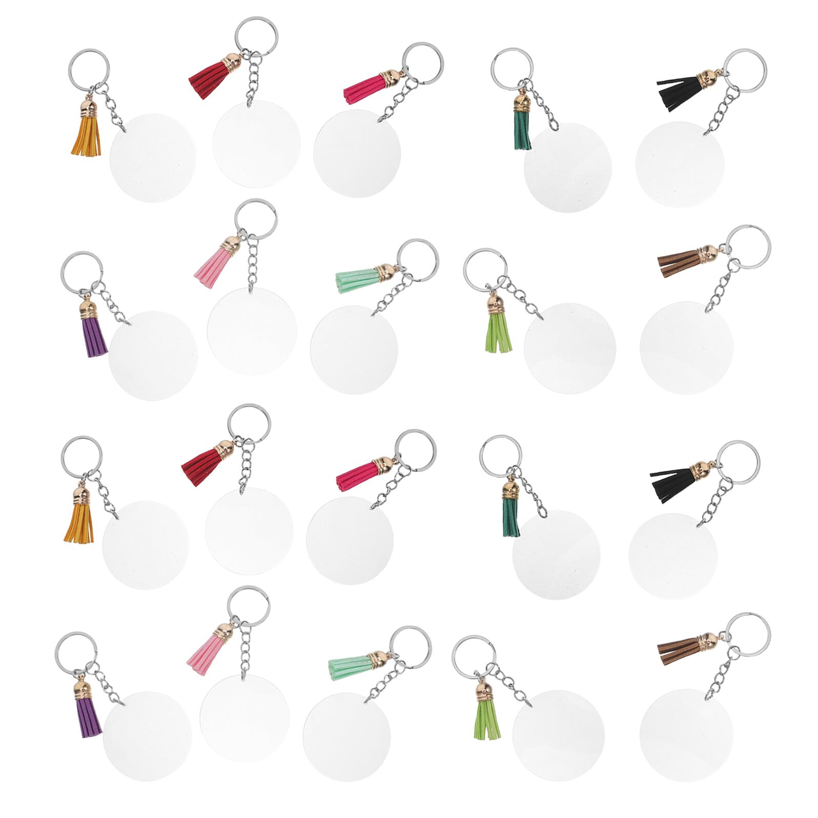 Porte-clés en acrylique transparent incassable et anti-rayures pour paquet à main