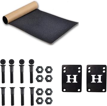 Moose Complete Skateboard Dip Black 7.0 مع شاحنات فضية وعجلات سوداء