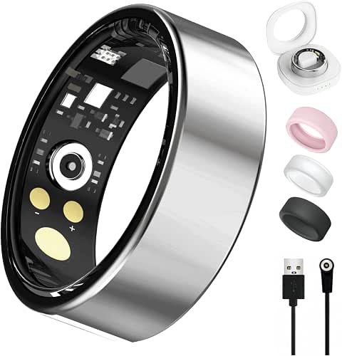 Smart Ring for Women Men, Health Tracker with Heart Rate/Blood