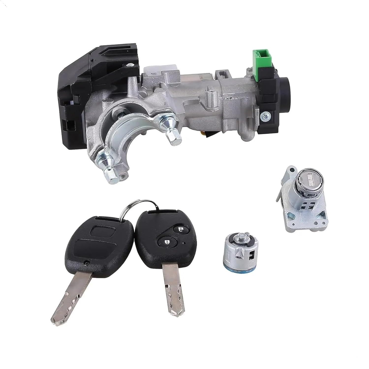 06350-SWN-011 Ignition Switch Door Lock Cylinder Set，2007-2011 Compatible with CRV Ignition & Door Lock Cylinder Switch Assembly