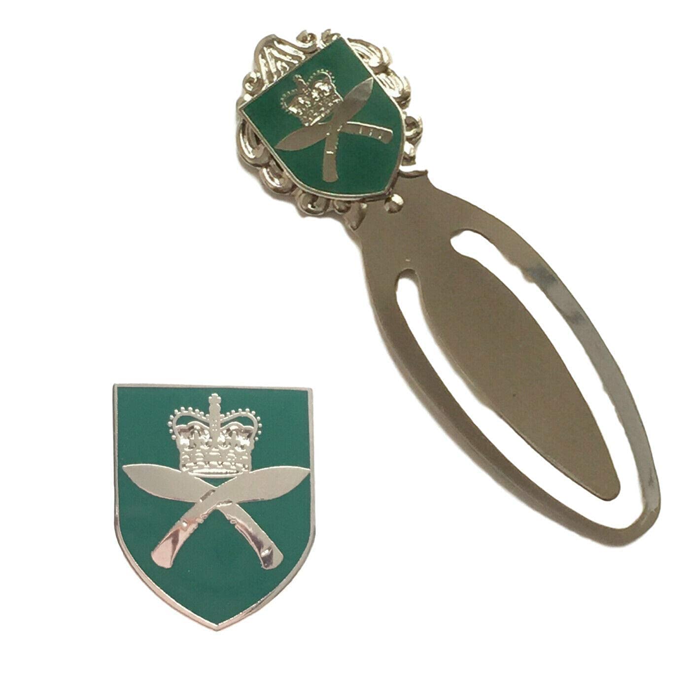 Smartbadge® Royal Gurkha Regiment Badge & Royal Gurkha Regiment Military Bookmark- M088 + 59mm Button Badge