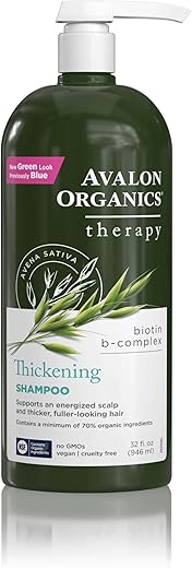 海外直送品Avalon Organics Biotin-B Complex Shampoo, 32 OZ [並行輸入品]
