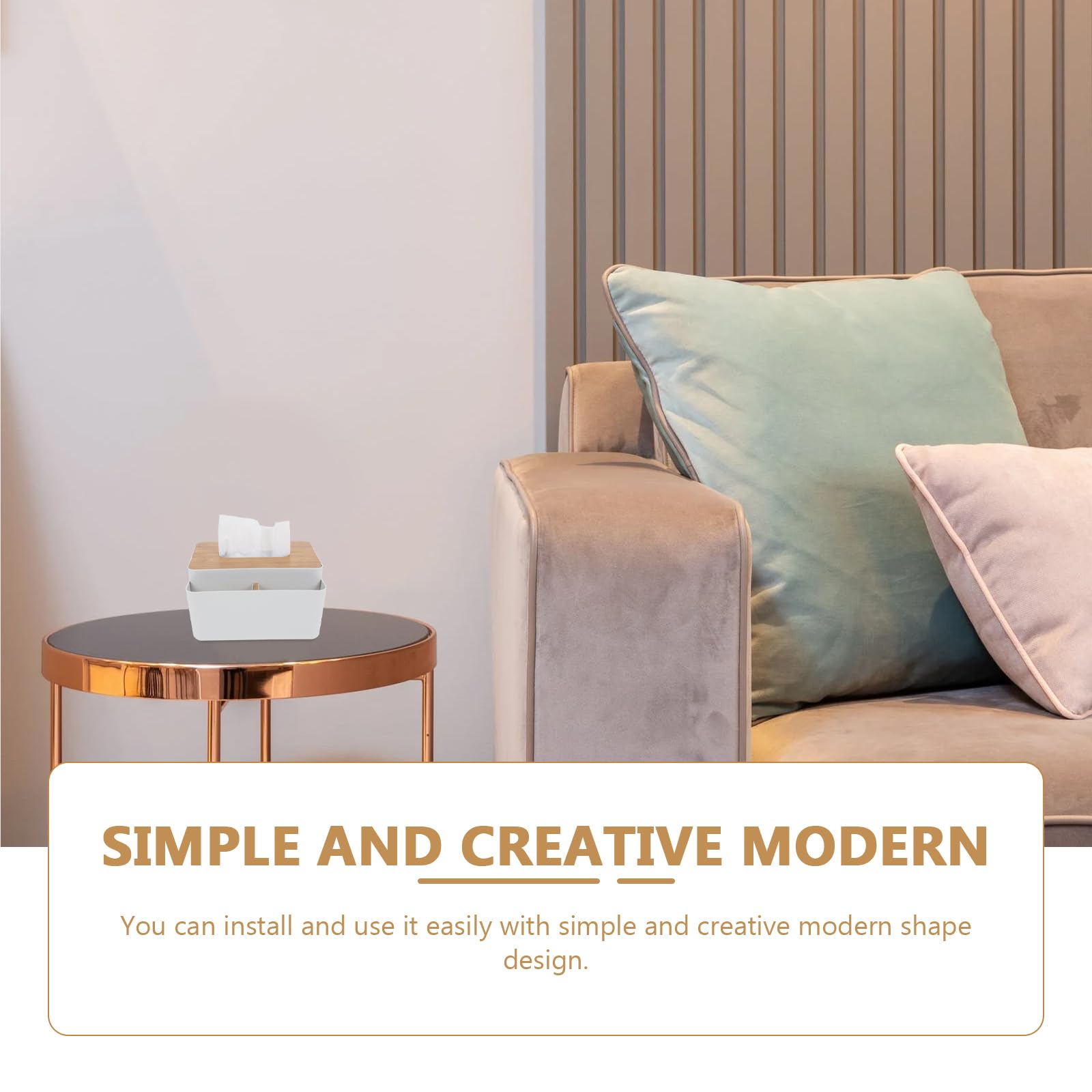 Tissue Box Cover Rectangle: Modern Tissue Holder desktop organizer Facial Tissue Holder Dispenser with Remote Control Box ,store remotes pens smartphones office and home decor