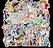 DZCYAN 50Pcs Futurama Stickers Cartoon Kids Toy Sticker for DIY Luggage Laptop Phone Skateboard Scrapbooking Decal Children Gifts