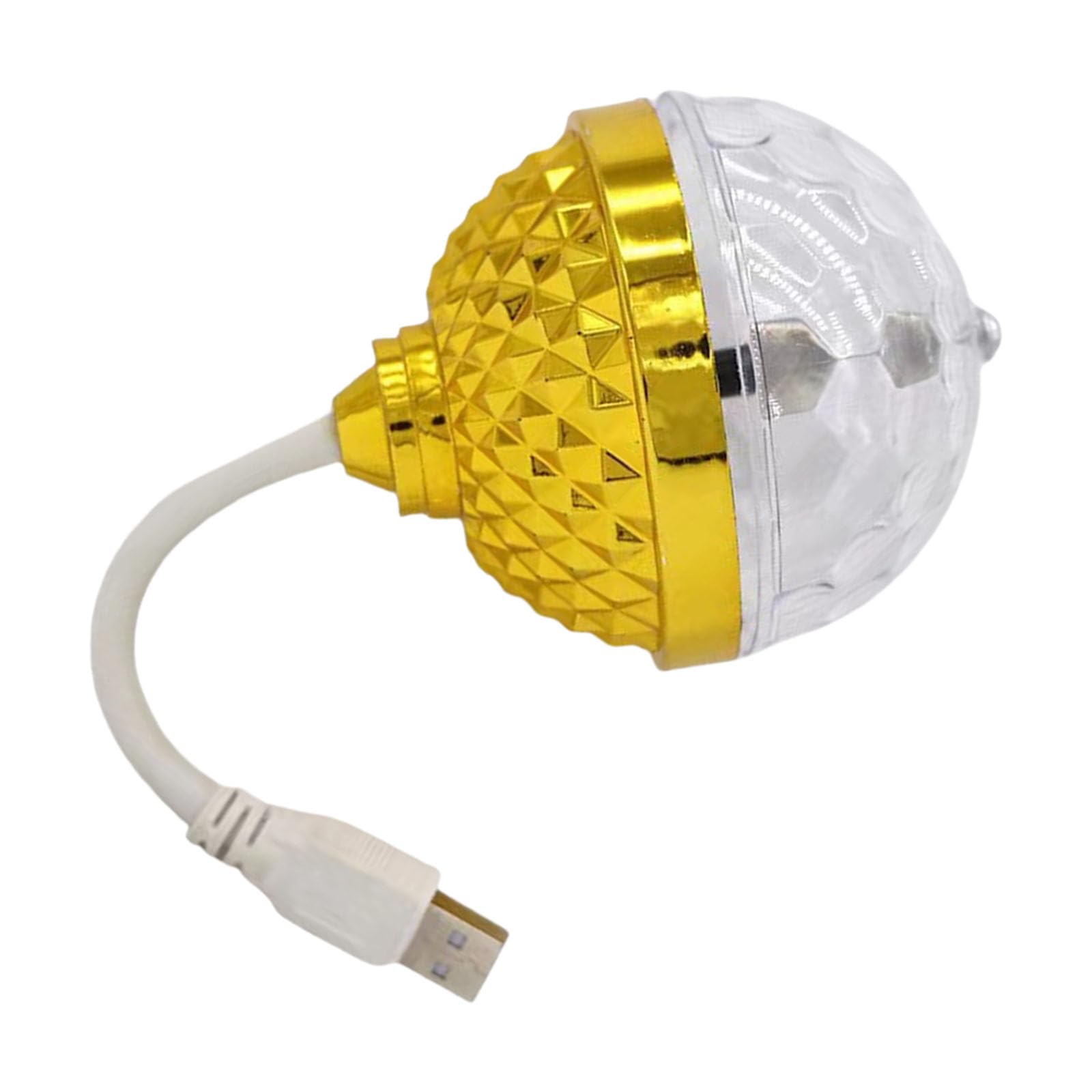 ZWWAAZHF USB Party Light Automatic Rotating Colorful Projection Bulb Texture for Themed Decorating USB Powered Disco Party Lighting