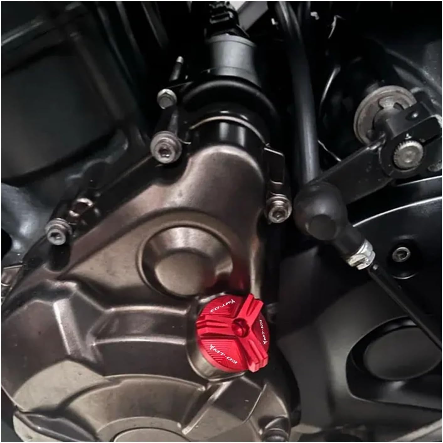 Motorcycle Front Rear Brake Fluid Cylinder Master Reservoir Cover Oil Filler Cap Compatible With YAMAHA MT03 MT-03 2015-2024 2023 2022 2021(Oil Cap silvery)