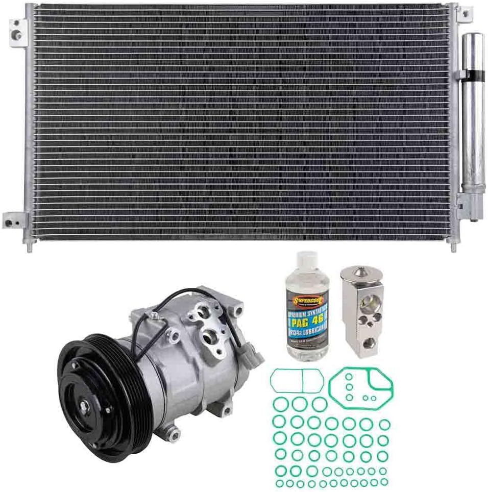 A/C Kit w/AC Compressor Condenser & Drier For Honda Accord Sedan V6 2003 2004 2005 2006 2007 - BuyAutoParts 60-82468CK New