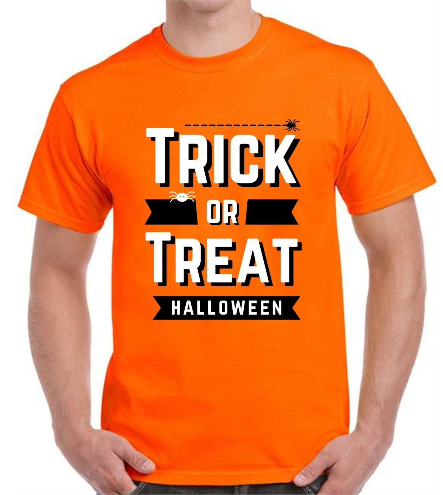 Mens Halloween T Shirt Womens Tops Spooky Ghost Scary Unisex Costume Boo Black Shirt Trick Or Treat Ladies Dress Men Top Pumpkin Tshirt for Adults Spiders Bats T-Shirt TOT OG M