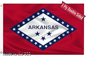 Arkansas State Flag for Patriotic Spirit - Indoor & Outdoor Arkansas Flag...