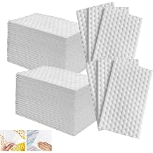 Magic Sponge Eraser Sheets, 96Pcs All-Purpose White Melamine Sponge Cleaner Convex Point Sheet, Thin Disposable Magic Cleaning Pads Wipes for Furniture Kitchenware, Hard-to-Reach Places, Shoe