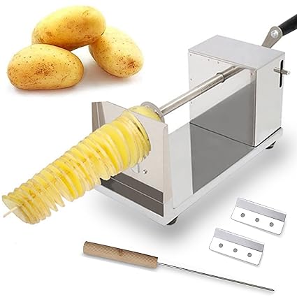 Tornado Potato Spiral Cutter, AIDOIT Manual Stainless Steel Potatoes Twister Cutter