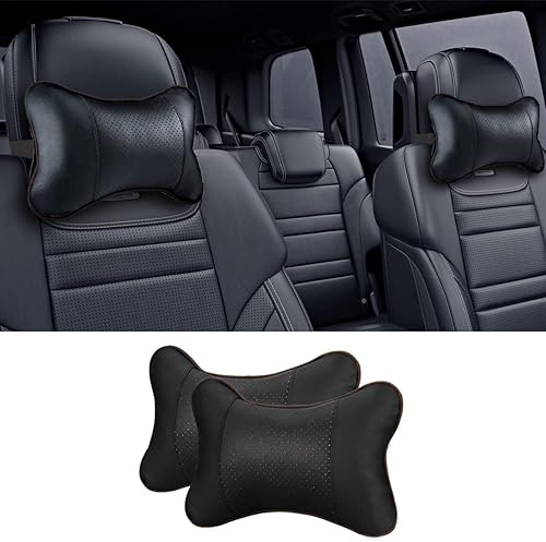 IHEX Auto 1 cojín para el cuello del auto, reposacabezas del automóvil, accesorios de asiento de apoyo, almohada de seguridad universal para el