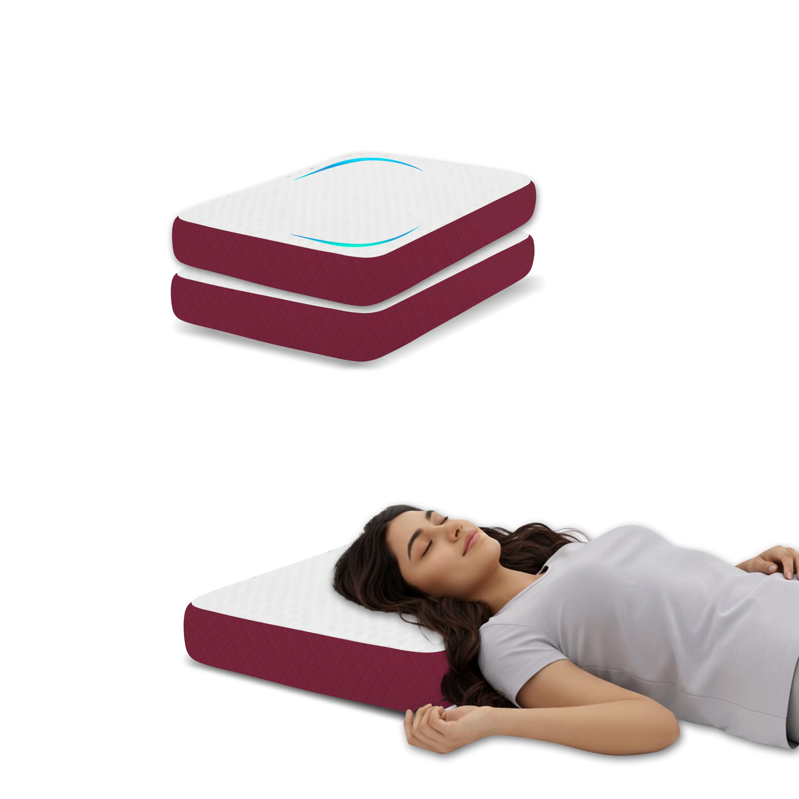Cervical Roll Pillow - Neck Support & Spinal Alignment -21 Cervical Roll Pillow - Neck Support & Spinal Alignment -21