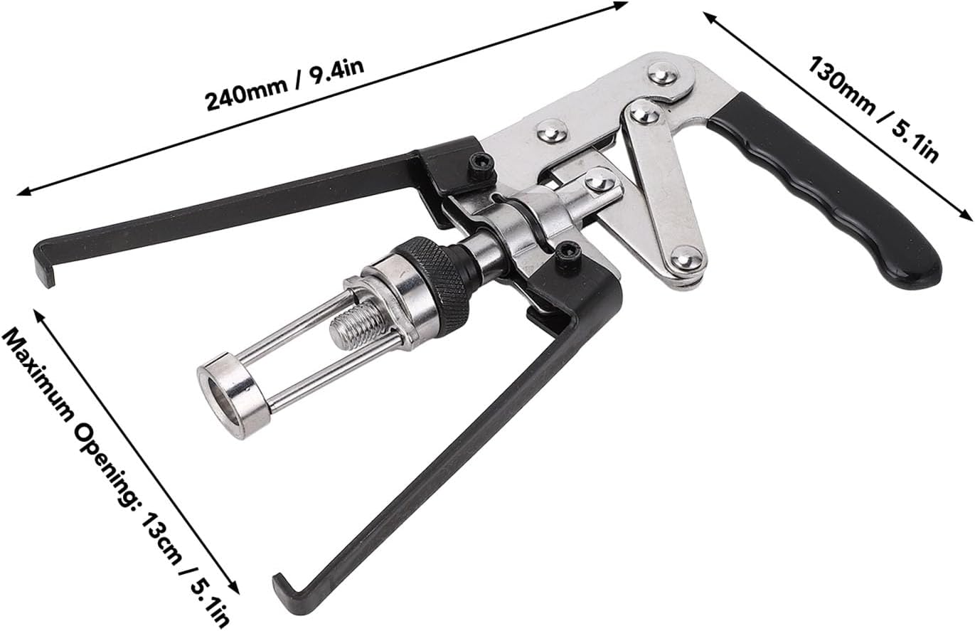 Valve Spring Compressor, Carbon Steel Overhead Valve Spring Remover Compressor Press Type Hand Valve Pliers for Oil Seal Disassembly and Installation