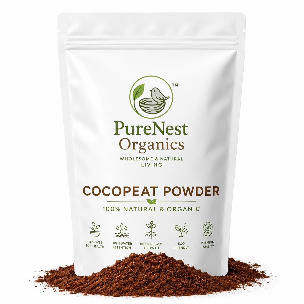 Wet Cocopeat Powder | 100% Natural Coconut Coir Growing Medium | Low EC | High Water Retention | Organic Potting Mix for Indoor Plants, Terrace Garden, Seed Starting & Hydroponics | 900 gm-picture-23