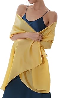 Women Shawls and Wraps for Evening Dresses Like Chiffon Silk Scarf Formal Silky Pashmina Shawls for Weddings