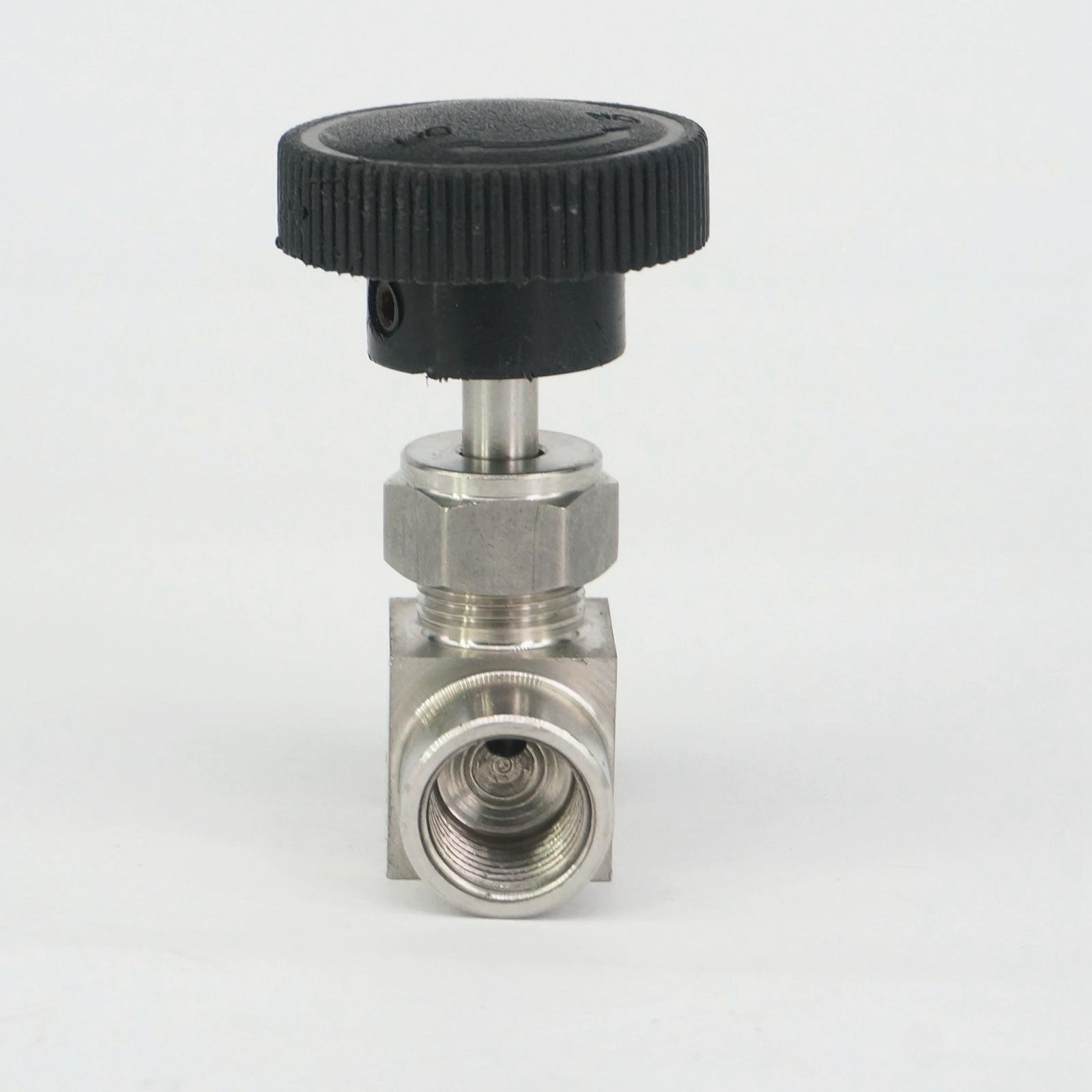 PAKMEZ 3/8" BSPP Female to 3/8" BSPT Male 304 Stainless Steel Needle Valve Flow Control Gas Water Air