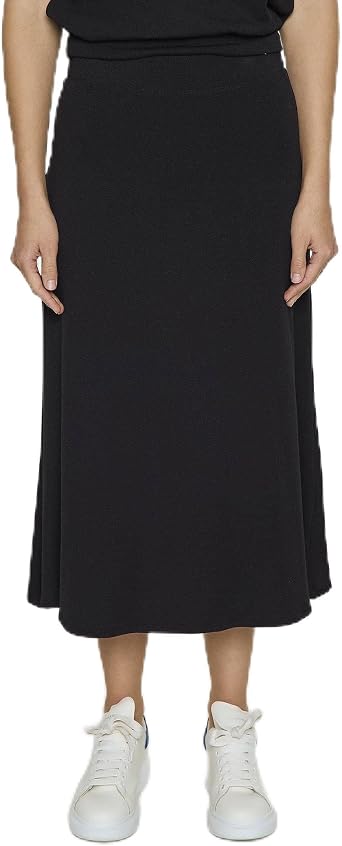 Bleusalt A-Line Skirt | Womens Flowy Midi Skirt | Soft Modal High Waisted Essential