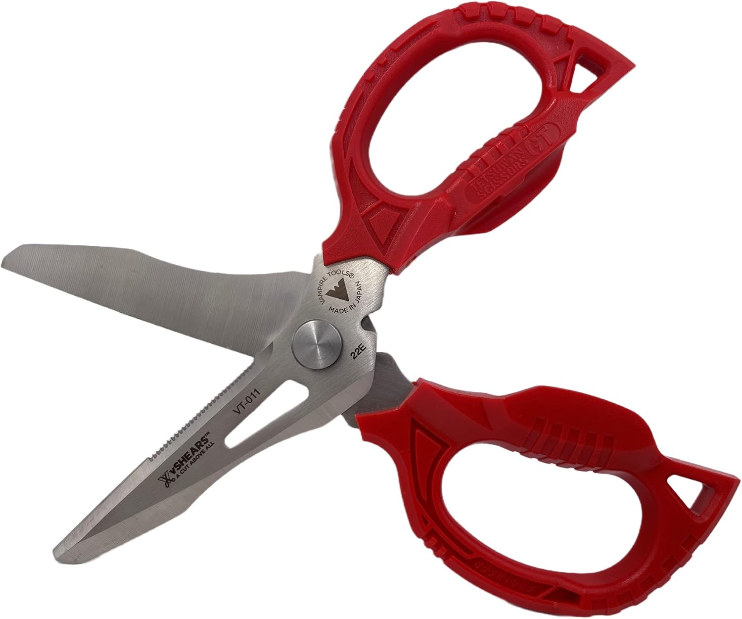 Vampliers vShears - A CUT ABOVE ALL - VT-011: Super Combo Scissors, Best 4-in-1 Multi-Purpose Shears, Compact design, Stainless Steel blades shears Leather, Nylon Rope/Carboard