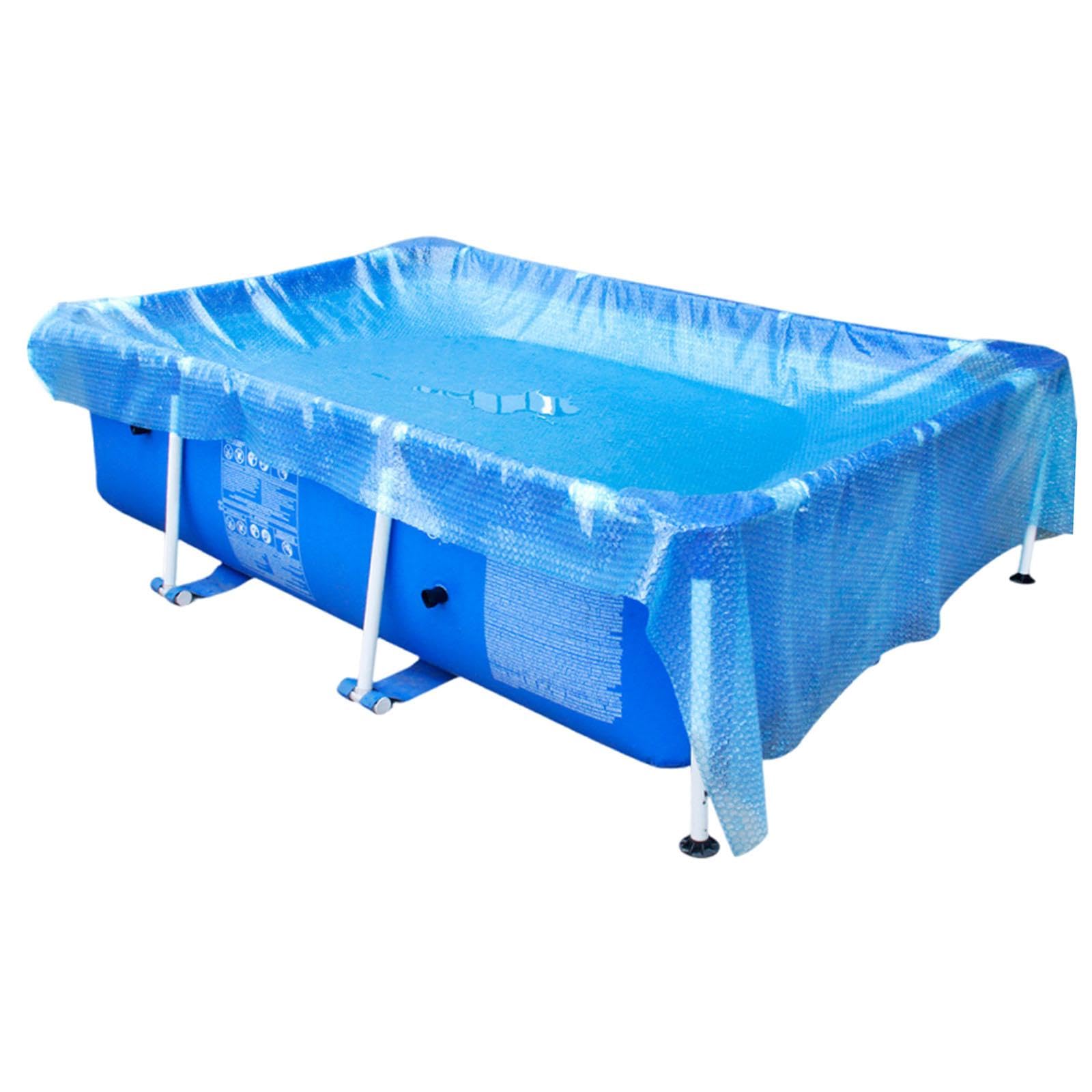 Fenteer Swimming Pool Cover Heavy Duty Replace,PE Sturdy Accessory Protector Rectangular Blue for Outdoor Paddling above Ground Pool, S