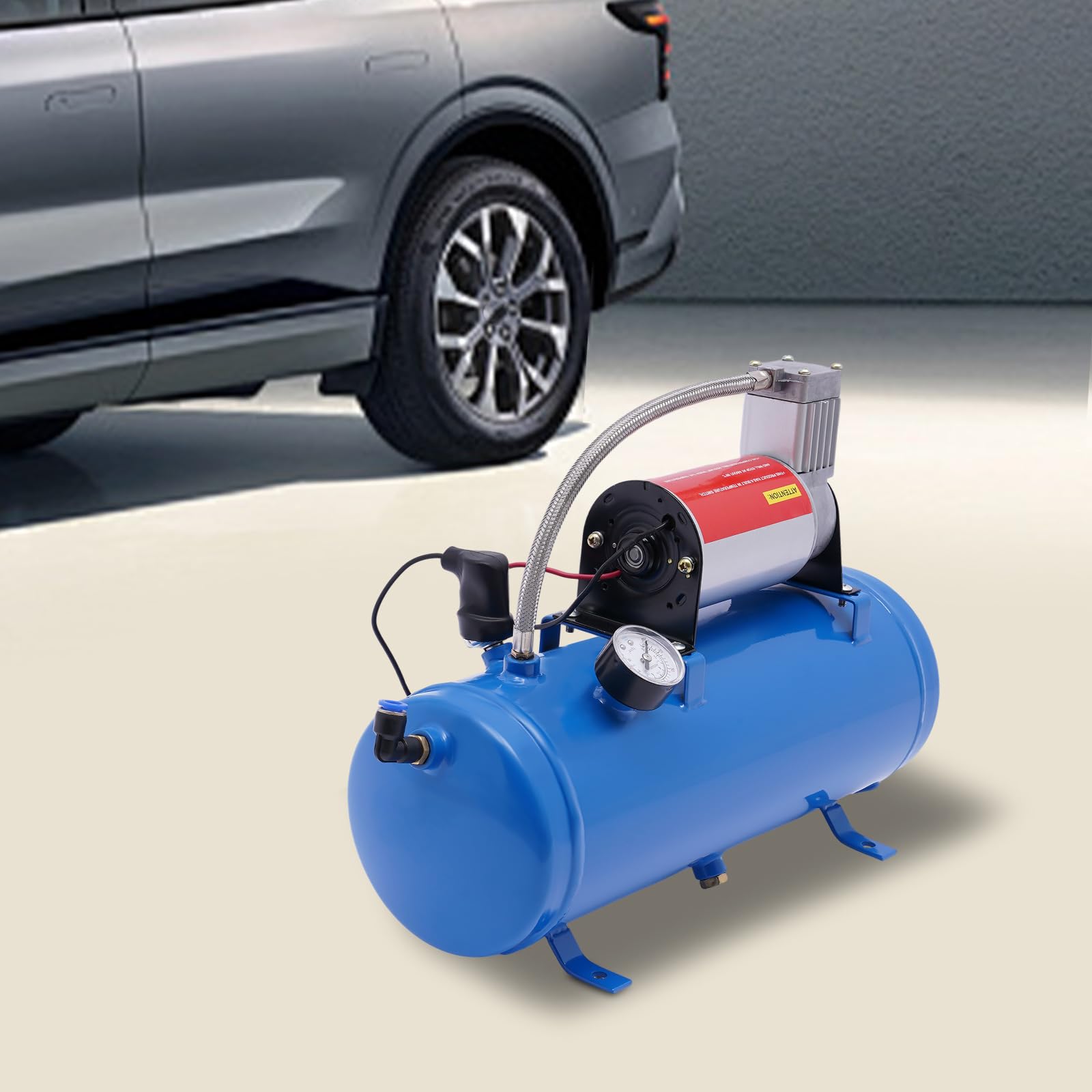 12 V compressor, perslucht, stil, 150 psi-druk