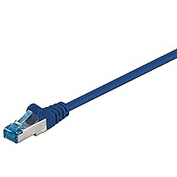 goobay 92730 CAT 6a - Cavo Ethernet con doppia schermatura S-FTP fino a 10000 Mbits