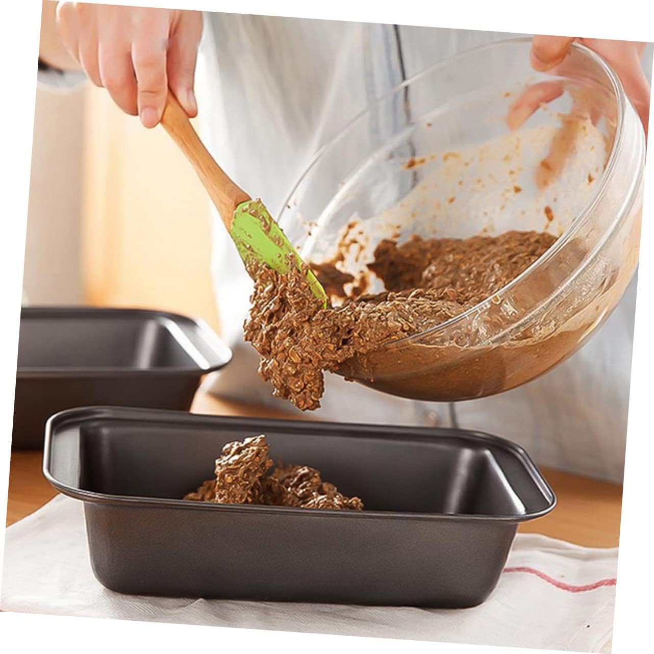 1set Nonstick Bakeware for Oven Includes Cake Pan and Multi-use Baking Tools for Home Baking and Desserts Black