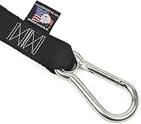 Vista 3 de PowerTye - Correas de trinquete extra largas de 1.5 pulgadas x 10 pies, resistentes con ganchos de mosquetón, Soft-Tye y bolsa, para motocicleta