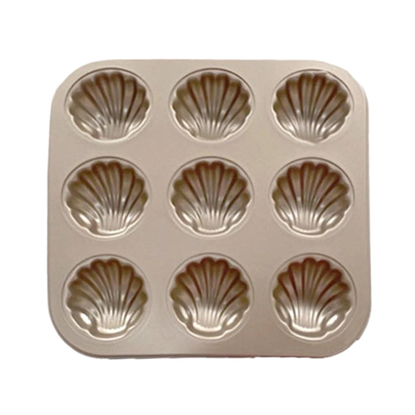 Molde for hornear de concha de Madeleine de acero al carbono for Chocolate, galleta, pastel, pastelería, bandeja for hornear postres(9CUP)