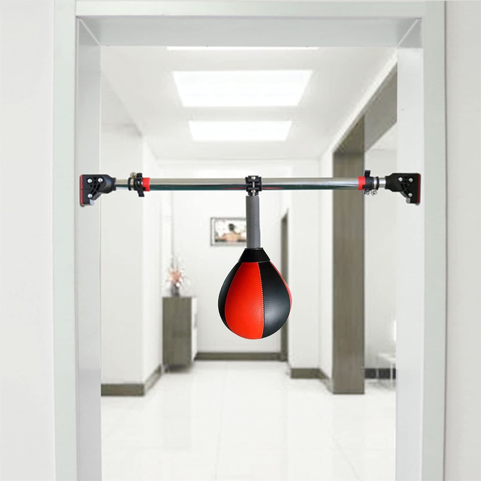 Box-Reflexball – Verbessern Sie Geschwindigkeit und Genauigkeit mit tragbarer Geschwindigkeitstasche zum Aufhängen | Türrahmen-Trainingsgerät für Heim-Fitnessstudio | verstellbarer Ständer im