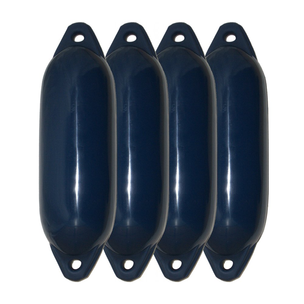 Majoni 4er-Set Bootsfender Star 35 - Farbe Navy, Länge 62cm