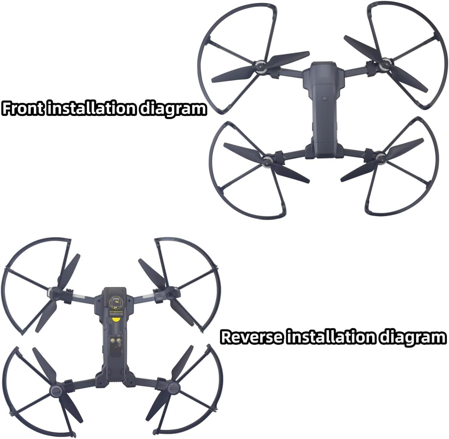 4PCS Protective Rring Suitable for HS600 V11 TF35 PRO Drone Protective Cover HS600 Four Axis Aircraft Upgraded Parts Protective Cover