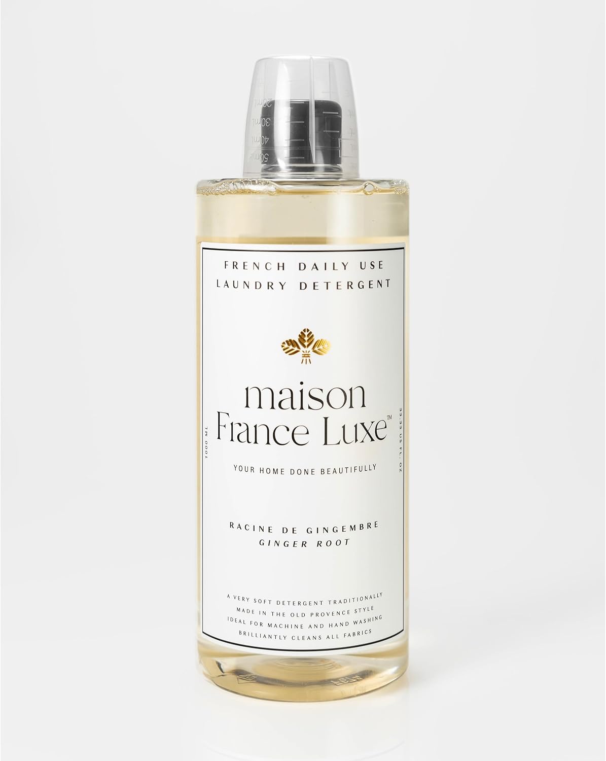 French Laundry Detergent, Plant Based Laundry Soap With Olive Oil and Coconut Oil for Machine or Hand Wash, Daily Use Formula for Colors and Whites, Paris Garden, 34 Fl Oz