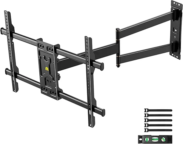 FORGING MOUNT Corner TV Wall Mount Long Arm TV Mount Bracket for 32"-75" TVs Full Motion Wall Mount with 33" of Smooth Extension Articulating Arm Swivel,Tilt,Max VESA 600X400mm,Holds 100lbs