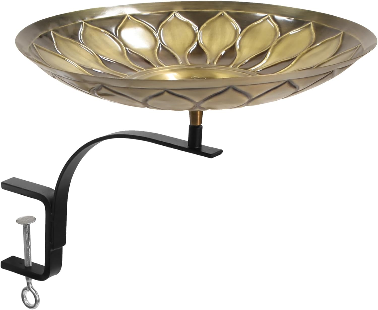 African Daisy Birdbath- Rail Mount Bracket