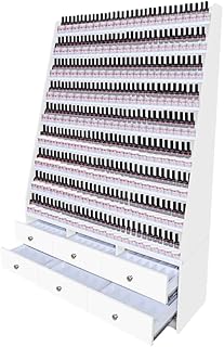 MAYAKOBA Sonoma Double Dipping Powder and Nail Polish Device Center, Large Salon Storage Furniture Display Shelf, White