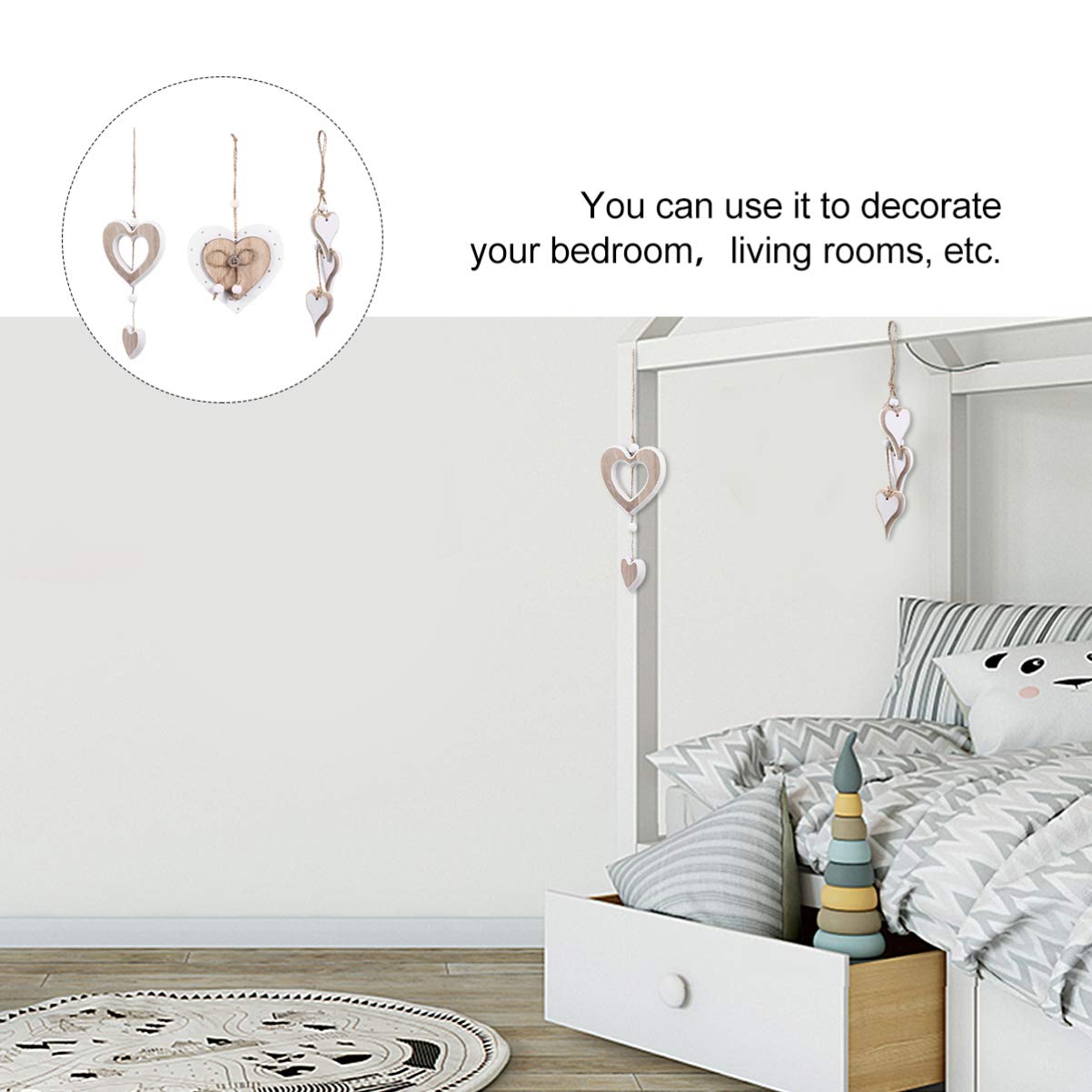 SEWACC 9stücke Holz Herzform Für Bastelprojekte Kreative Holzstücke Für Hochzeitsdeko Und Home Decor Für Karten Veranstaltungen Und Kinderhandwerk