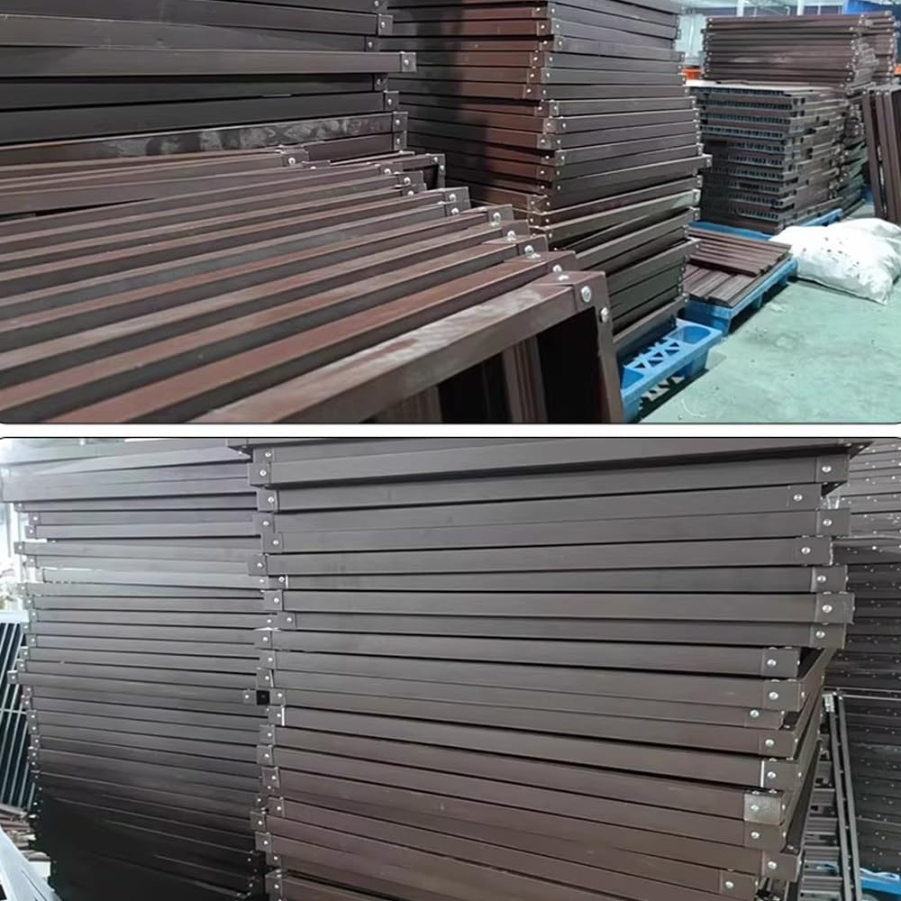 Copertura in Alluminio per Condizionatori E Pompe di Calore, Pannello di Recinzione per Condizionatori, L120xW70xH150cm Copri Condizionatore da Esterno(Dark Gray,100 * 50 * 70cm)