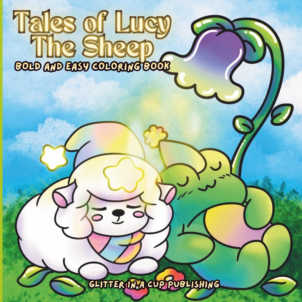 Tales of Lucy The Sheep: Bold and Easy Coloring Book