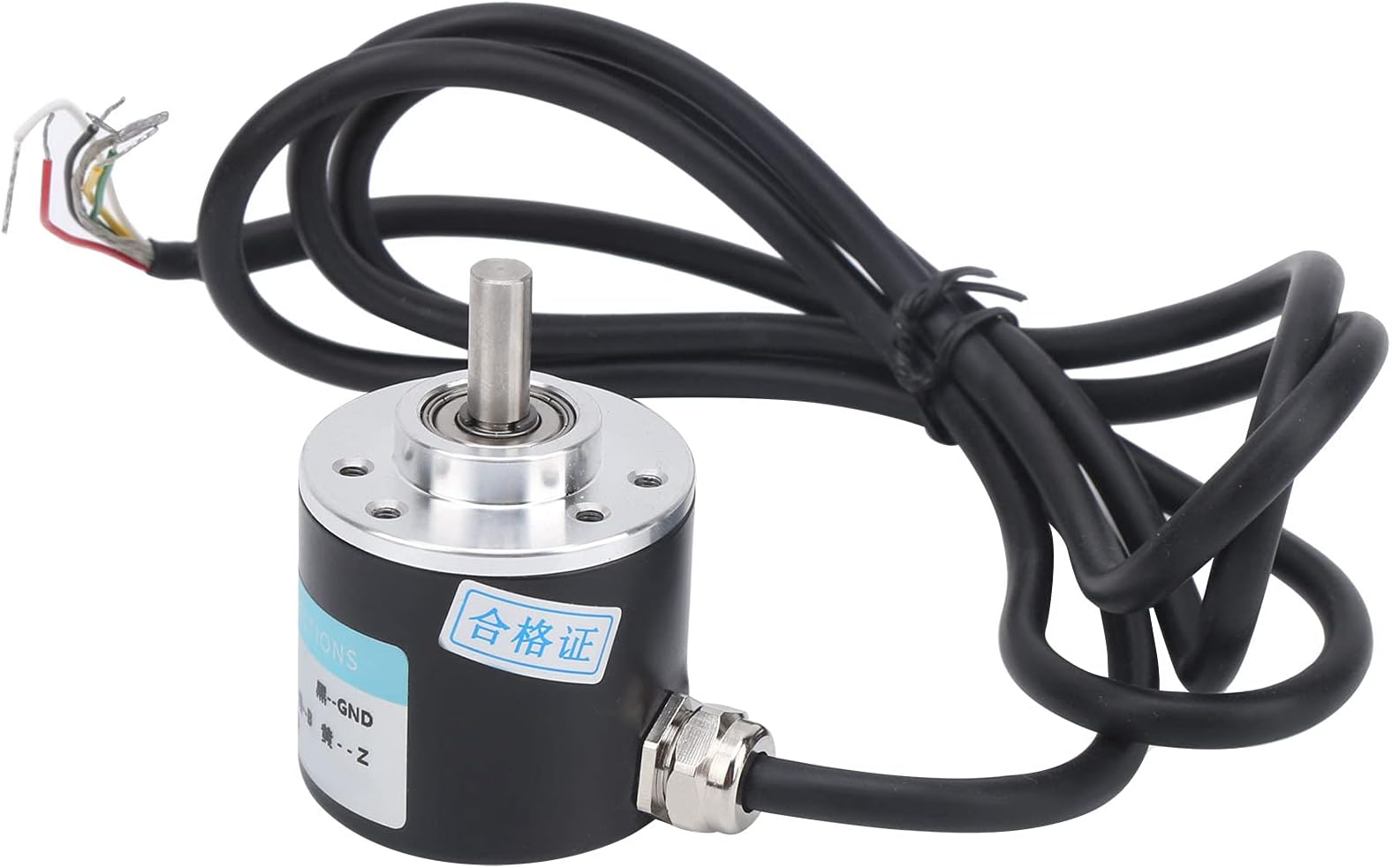 DC5-24V ABZ Encoder, 6mm Incremental 3 Phase Encoder, Linear Motion Parts Used in Working Environments, Office Automation and Technical Fields, (C38S6G5-200Z)