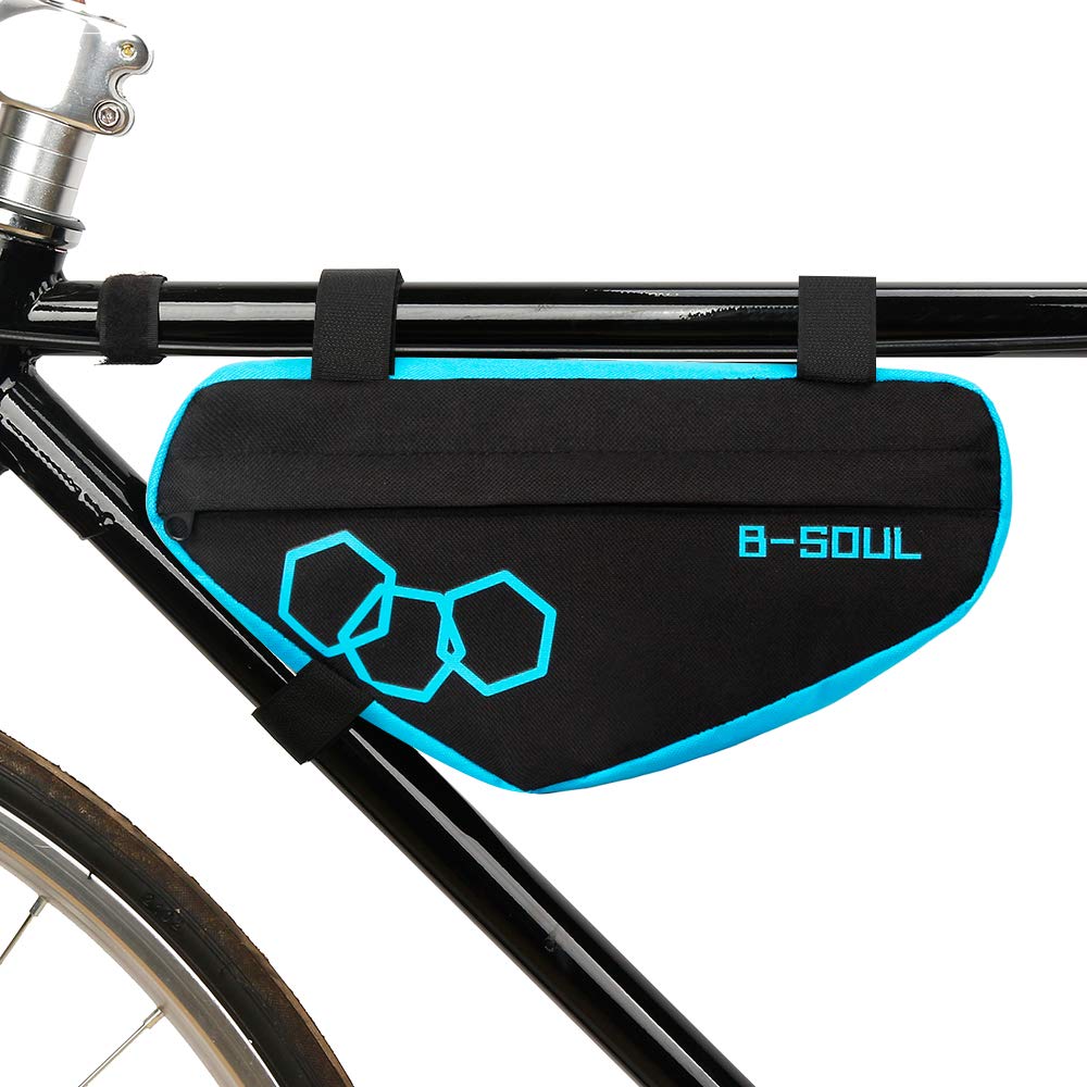 B-SOUL Bike Triangle Bag Bicycle ont ame Tube Bag ame Bag MTB Cycling Tool Accessories Storage Bag Pouch