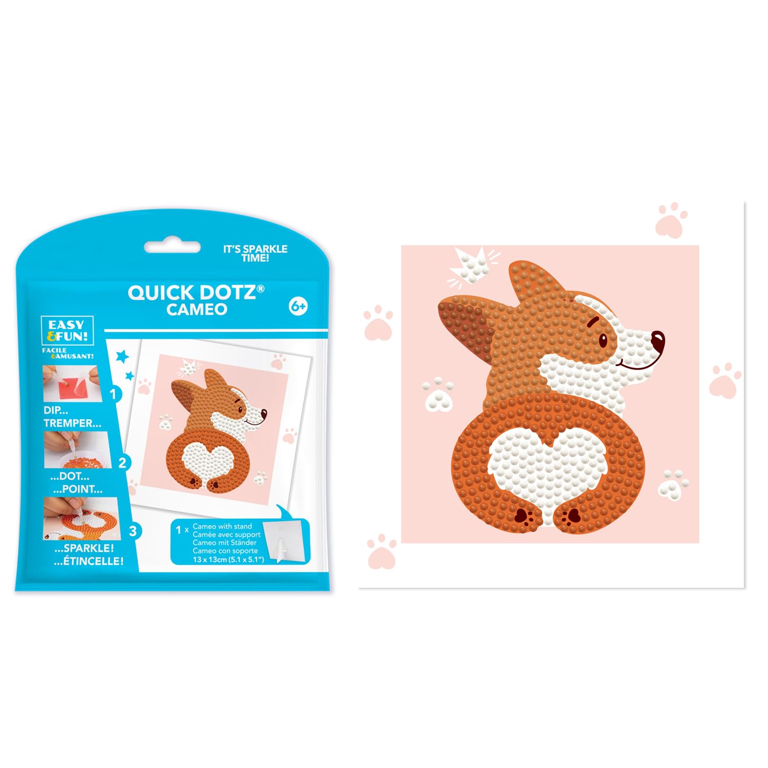 Diamond Dotz Corgi Love Diamond Painting Artwork Kit, 1