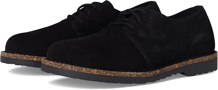 Обувь Birkenstock Uppsala Low Lace Up - Suede, цвет: Чёрный — фото 1