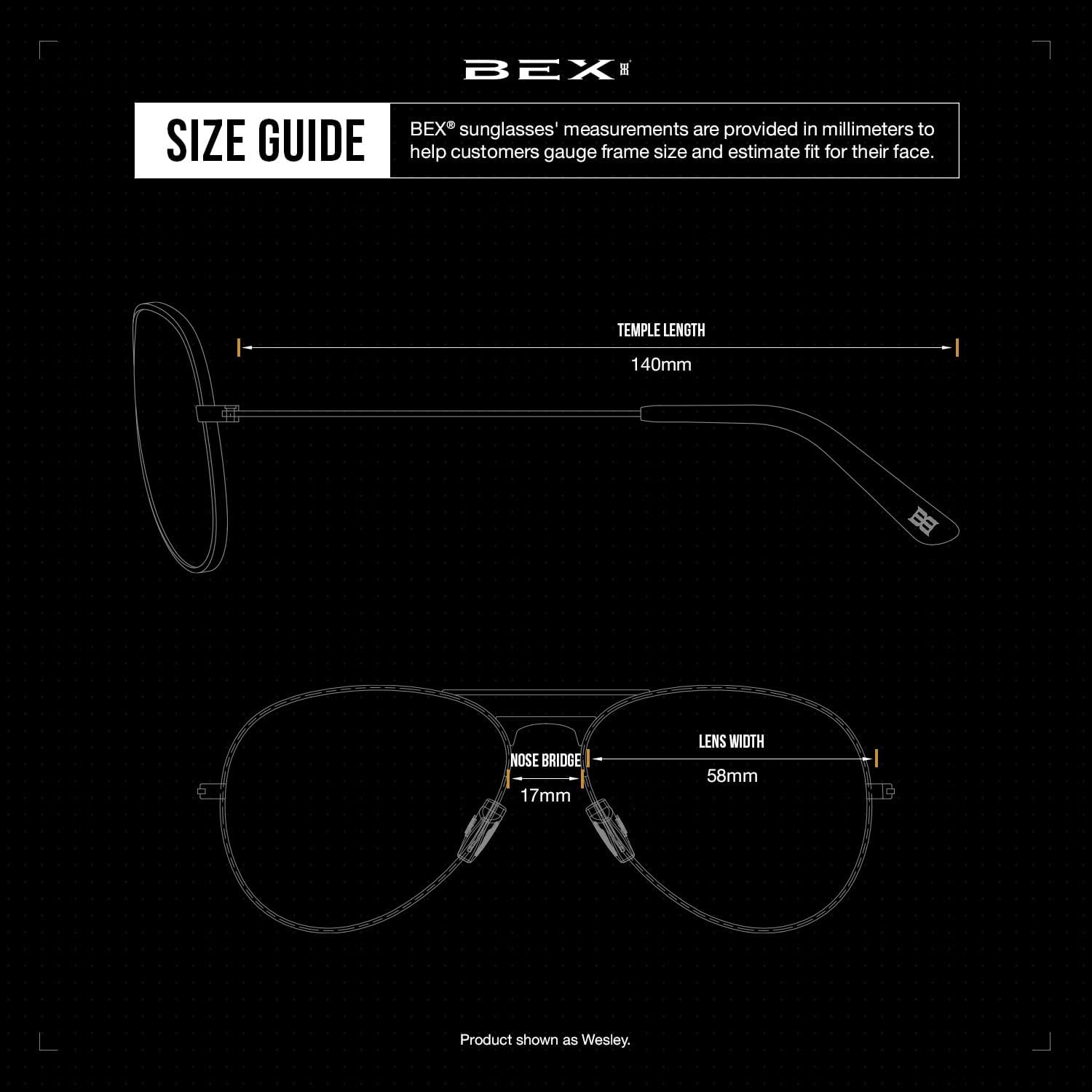 BEX Wesley Military-Grade Aviator Sunglasses – Polarized, Unisex, UV Protection, Multiple Frame Colors - Image 6